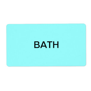 Etiqueta Embalaje y mudanza del baño