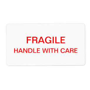 Etiqueta Embalaje y mudanza frágiles