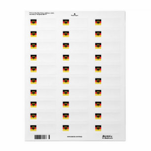 Etiqueta Emblema de bandera de Alemania