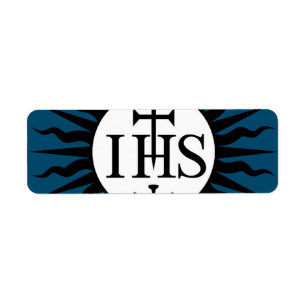 Etiqueta Emblema de la Sociedad de Jesús