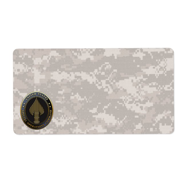 Etiqueta Emblema de USSOCOM (Frente)