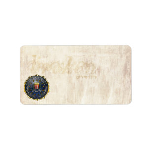 Etiqueta Emblema del FBI