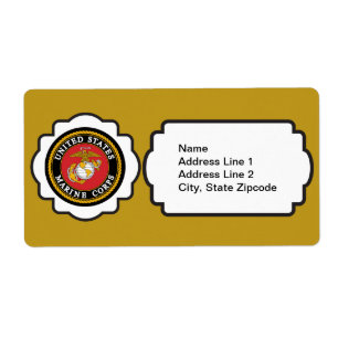 Etiqueta Emblema USMC