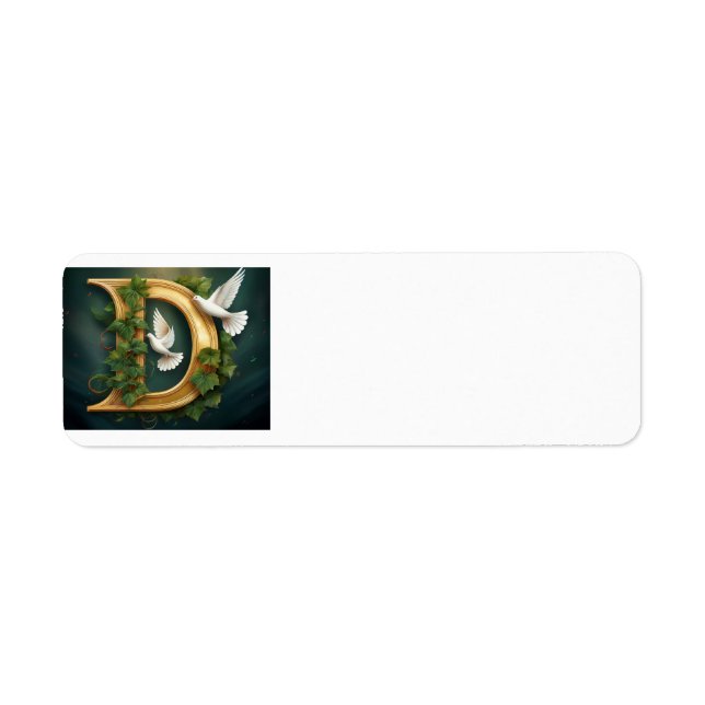 Etiqueta Emblemador dorado D (Frente)