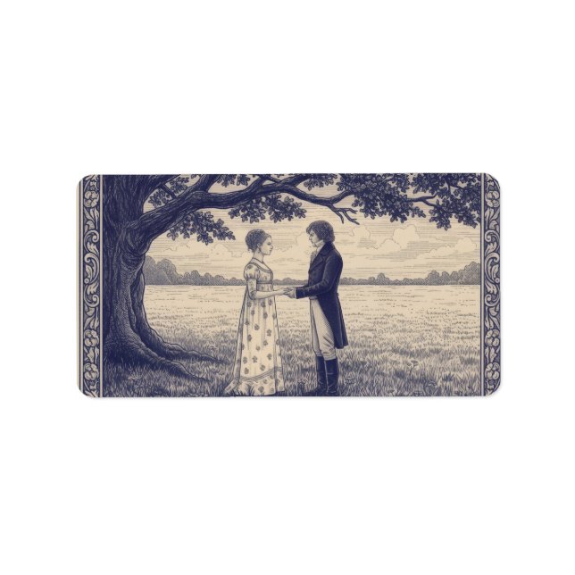 Etiqueta Emma & Mr. Knightley (Frente)