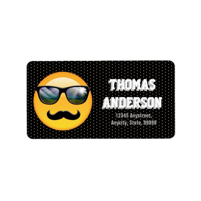 Etiqueta Emoji Super Shady ID230 (Frente)