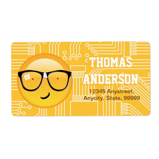 Etiqueta Emoji totalmente Techie ID229