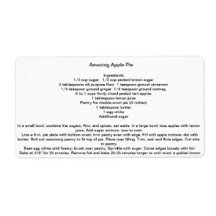 Etiqueta Empanada de Apple que sorprende