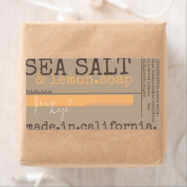 Etiqueta Empaquetado de productos de jabón Modelo de logoti