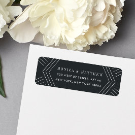 Etiqueta Empire Return Address Label | Charcoal