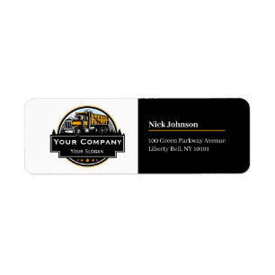 Etiqueta Empresa de construcción de equipo pesado profesion