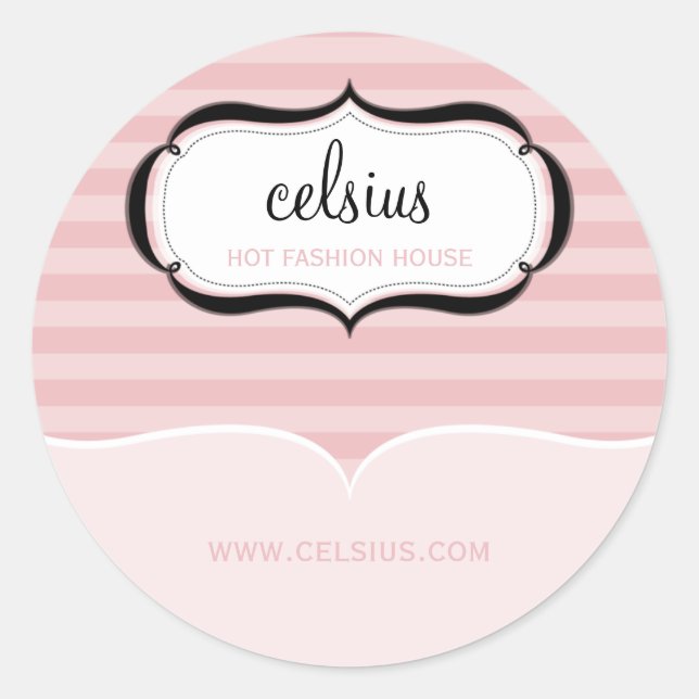 ETIQUETA EMPRESARIAL ELEGANTE :: moda boutique 2 (Anverso)