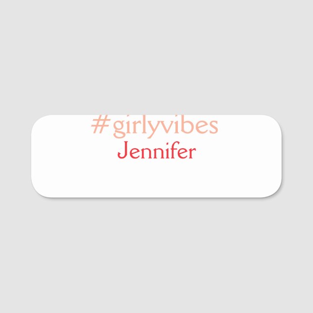 Etiqueta en bosnia rosa claro añada nombre chica j (Anverso)