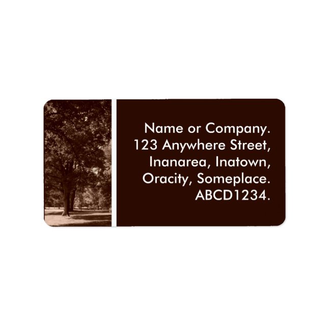 Etiqueta En el parque (Frente)