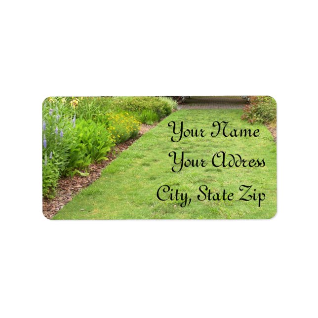 Etiqueta En el tema del jardín (Frente)