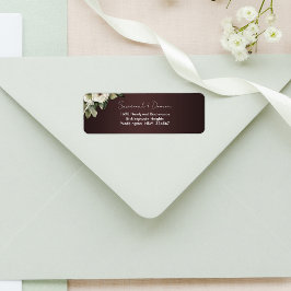 Etiqueta Encantadores Rosas de cabaña en el Boda de Marsala