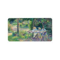 Enfants attabés dans le jardin Camille Pissarro