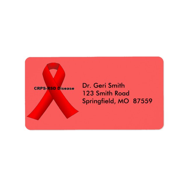 Etiqueta Enfermedad CRPS-RSD (Frente)