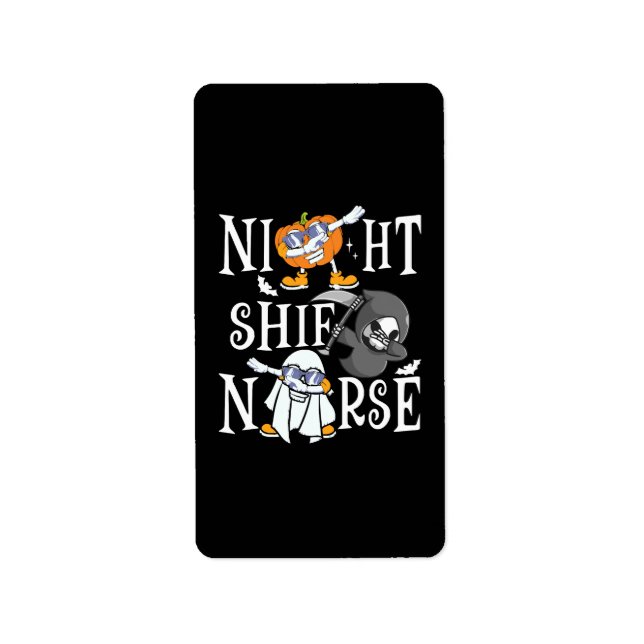 Etiqueta Enfermera del turno de noche (Frente)