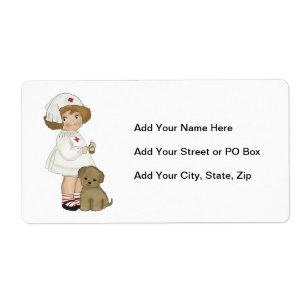 Etiqueta Enfermera del vintage con las camisetas y los rega