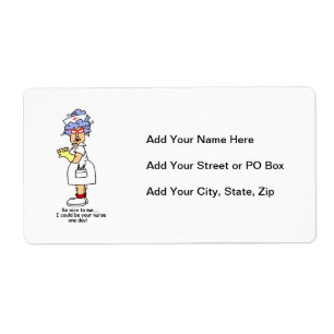 Etiqueta Enfermera divertida sé agradable para mí camisetas