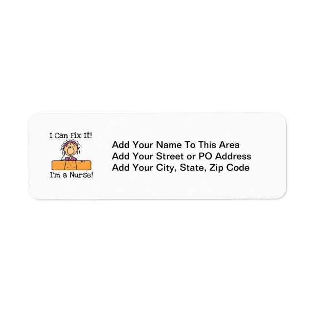 Etiqueta Enfermera I Can Fix It Camisetas y Regalos (Frente)