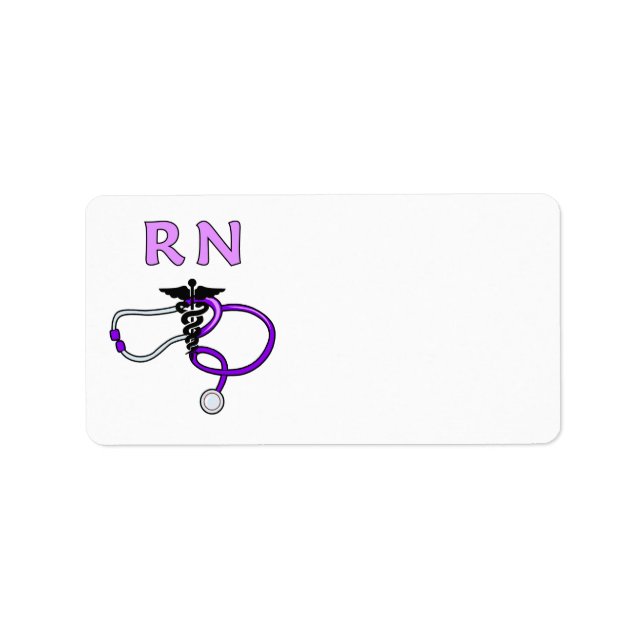 Etiqueta Enfermera RN Stethoscope (Frente)