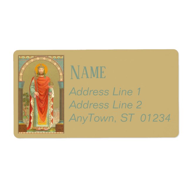 Etiqueta Enrique II, Emperador (BBS 10; Estilo 4) (Frente)