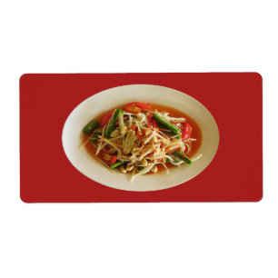 Etiqueta Ensalada de Papaya picante [Som Tam] ... Comida la