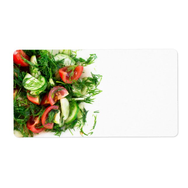 Etiqueta Ensalada vegetal (Frente)