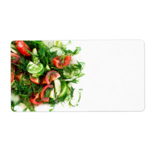 Etiqueta Ensalada vegetal