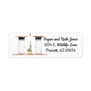 Etiqueta Entrada blanca suroeste