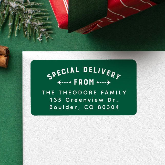 Etiqueta Entrega especial desde la dirección de retorno de  (Subido por el creador)