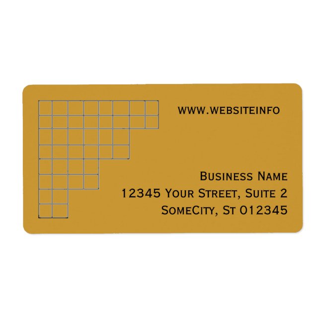 Etiqueta - envío - Cuadrícula (Frente)