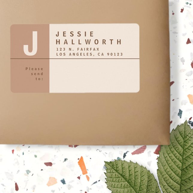 Etiqueta Envío de dirección de devolución creativa única (Subido por el creador)