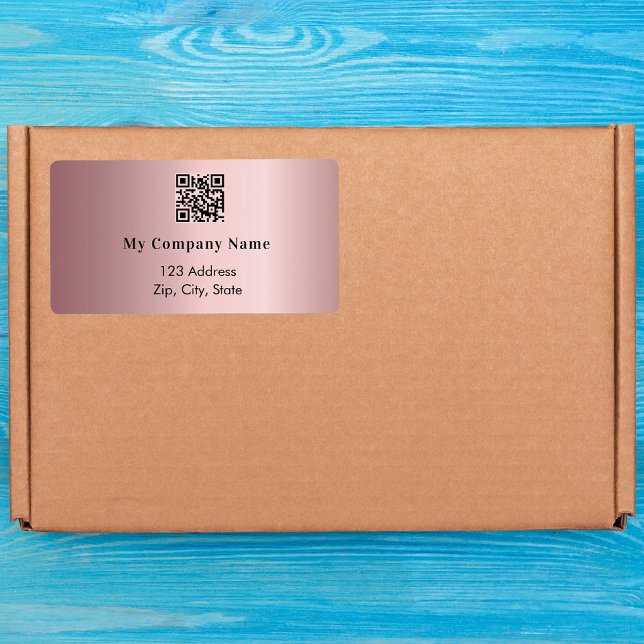 Etiqueta Envío de direcciones de devolución de código qr de (Subido por el creador)