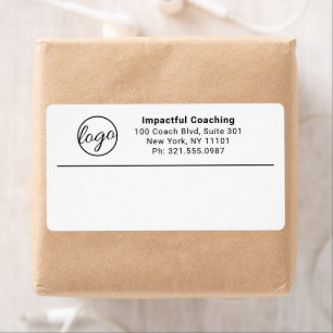 Etiqueta Envío de logotipo profesional simple