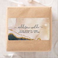 Envío de mármol de color rosa negro dorado con acu