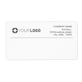 Etiqueta Envío de negocios con logotipo de personalizado
