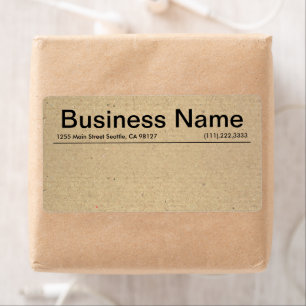 Etiqueta Envío de pequeñas empresas de Kraft ruso minimalis