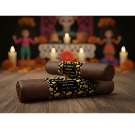 Etiqueta Envoltura de cigarro personalizada Día de los Muer