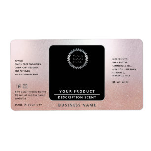 Etiqueta Envoltura profesional del logotipo en torno al pro