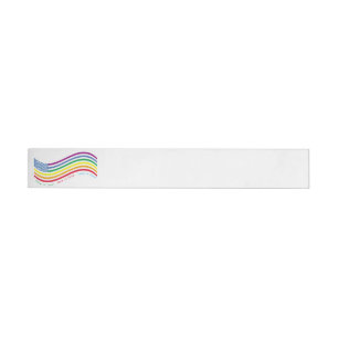 Etiqueta Envolvente De Dirección Bandera LGBT