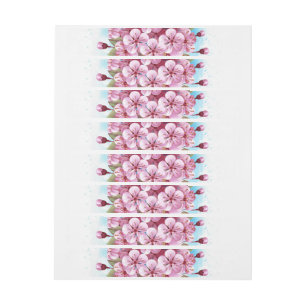 Etiqueta Envolvente De Dirección Crema rosa de hielo Sakura Waffle Cone
