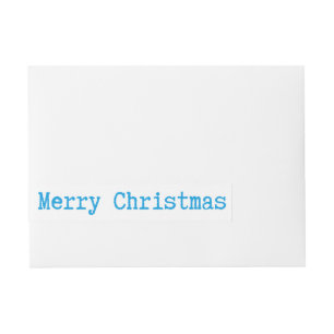 Etiqueta Envolvente De Dirección Feliz Navidad
