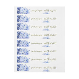 Etiqueta Envolvente De Dirección Romantic Field purple Flowers