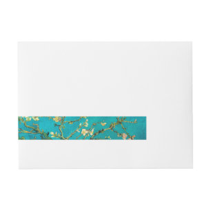 Etiqueta Envolvente De Dirección Vincent Van Gogh Blossoming Almond Tree Floral Art