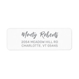 Etiqueta Esbozo elegante de mano moderna | Dirección de dev