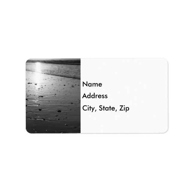 Etiqueta Escala de grises de arena dorada (Frente)