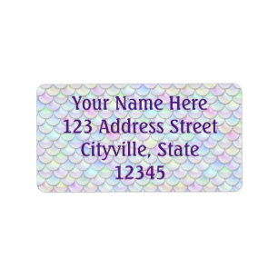 Etiqueta Escala de sirenas de burbujas arcoiris